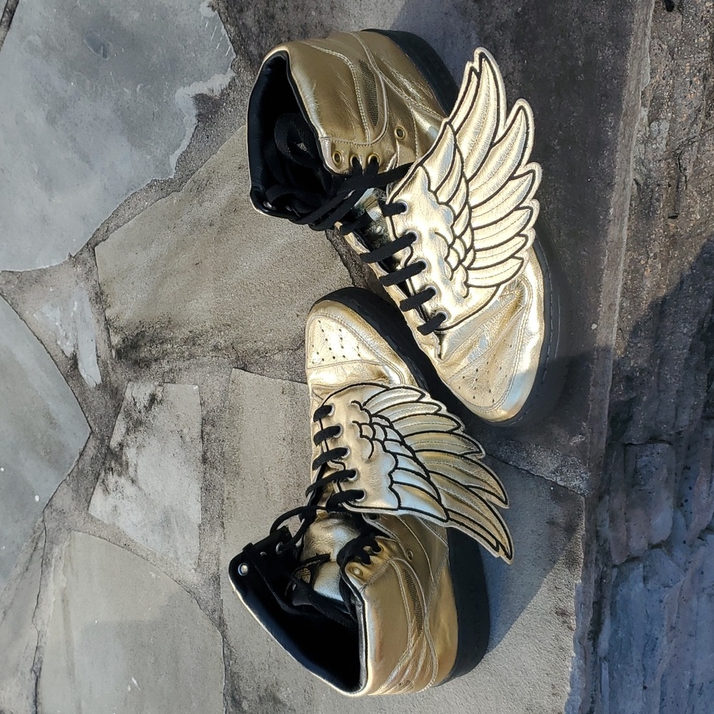 Jeremy Scott for Adidas Wings Gold sz 10.5